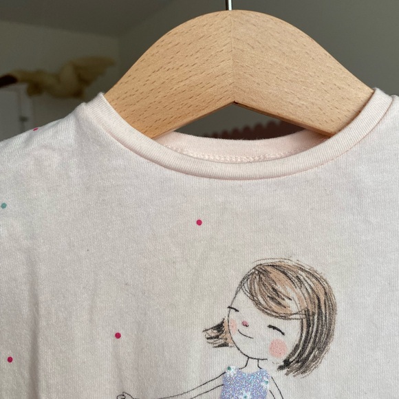 Zara girl tulle long sleeve shirt - Picture 7 of 7